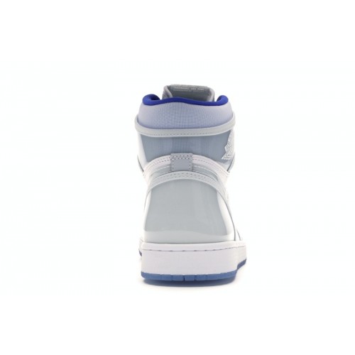 Кроссы Jordan 1 Retro High Zoom White Racer Blue - мужская сетка размеров