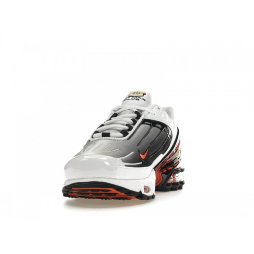 Кроссы Nike Air Max Plus 3 White Black Team Orange - мужская сетка размеров