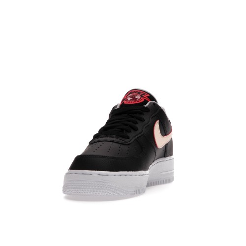 Кроссы Nike Air Force 1 Low 07 LV8 Worldwide Pack Black Flash Crimson - мужская сетка размеров