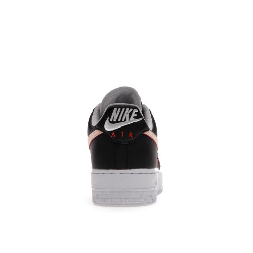 Кроссы Nike Air Force 1 Low 07 LV8 Worldwide Pack Black Flash Crimson - мужская сетка размеров