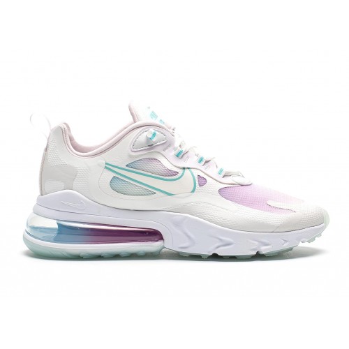 Кроссы Nike Air Max 270 React Summit White Bleached Aqua (W) - женская сетка размеров
