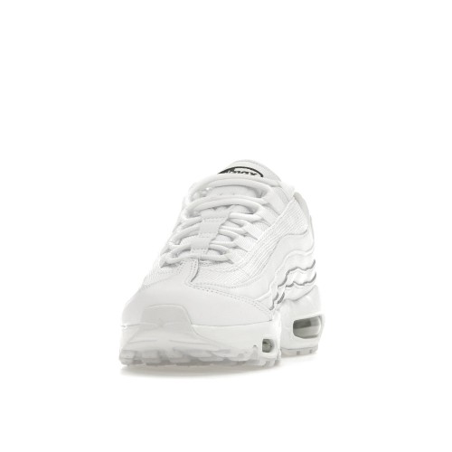 Кроссы Nike Air Max 95 Essential White Black (W) - женская сетка размеров