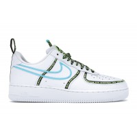 Кроссовки Nike Air Force 1 Low Worldwide White Blue Fury Volt