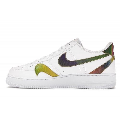 Кроссы Nike Air Force 1 Low Misplaced Swooshes White Multi - мужская сетка размеров