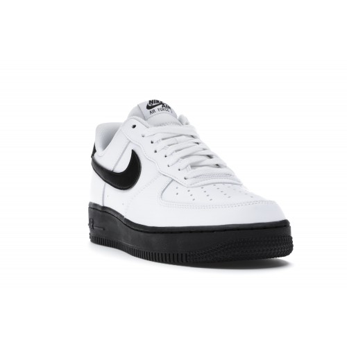 Кроссы Nike Air Force 1 Low White Black Midsole - мужская сетка размеров