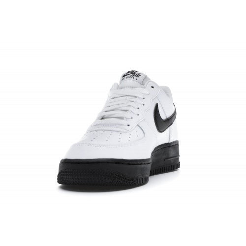 Кроссы Nike Air Force 1 Low White Black Midsole - мужская сетка размеров