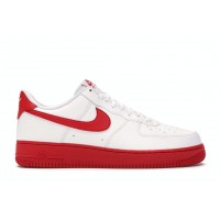 Кроссовки Nike Air Force 1 Low White Red Midsole