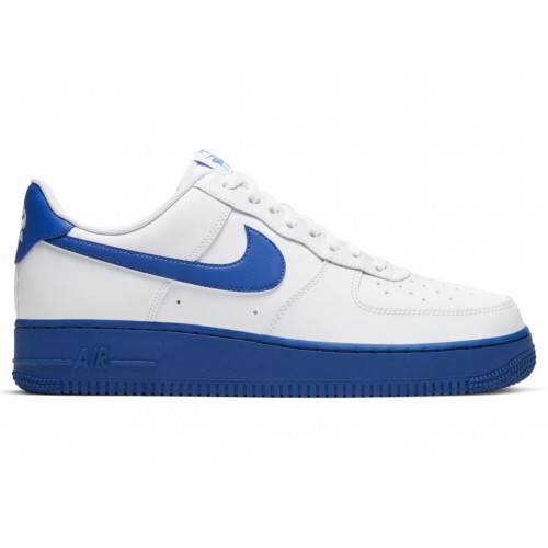 Кроссы Nike Air Force 1 Low 07 White Royal - мужская сетка размеров