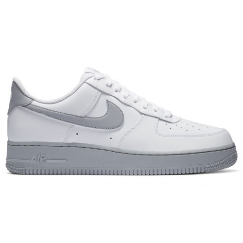 Кроссы Nike Air Force 1 07 White Grey Sole - мужская сетка размеров