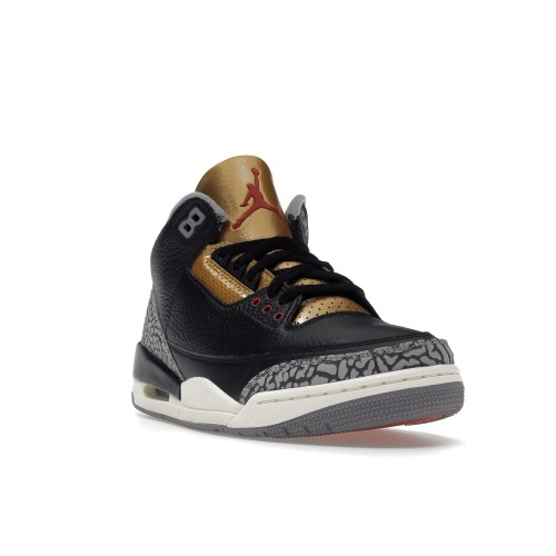 Кроссы Jordan 3 Retro Black Cement Gold (W) - женская сетка размеров