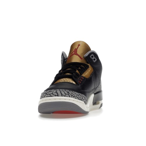 Кроссы Jordan 3 Retro Black Cement Gold (W) - женская сетка размеров