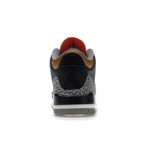 Кроссы Jordan 3 Retro Black Cement Gold (W) - женская сетка размеров