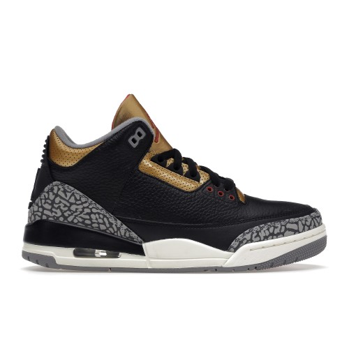 Кроссы Jordan 3 Retro Black Cement Gold (W) - женская сетка размеров