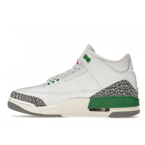 Кроссы Jordan 3 Retro Lucky Green (W) - женская сетка размеров