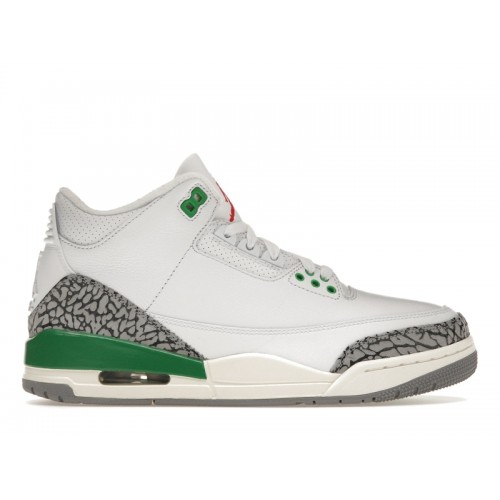 Кроссы Jordan 3 Retro Lucky Green (W) - женская сетка размеров