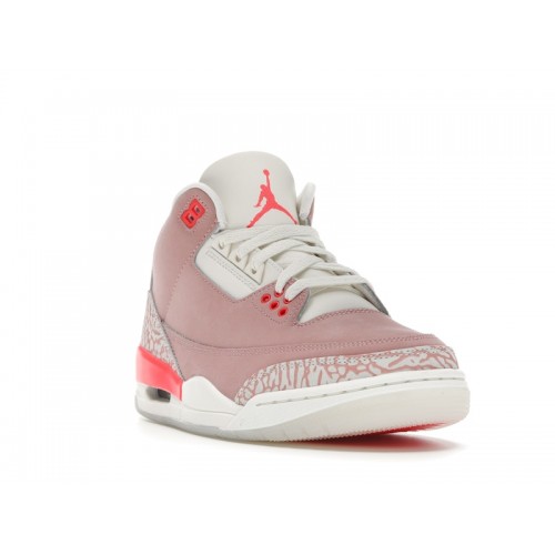 Кроссы Jordan 3 Retro Rust Pink (W) - женская сетка размеров