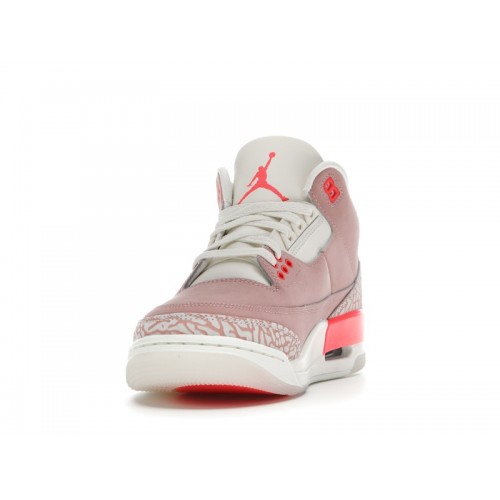 Кроссы Jordan 3 Retro Rust Pink (W) - женская сетка размеров