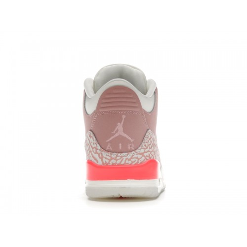 Кроссы Jordan 3 Retro Rust Pink (W) - женская сетка размеров
