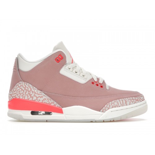 Кроссы Jordan 3 Retro Rust Pink (W) - женская сетка размеров