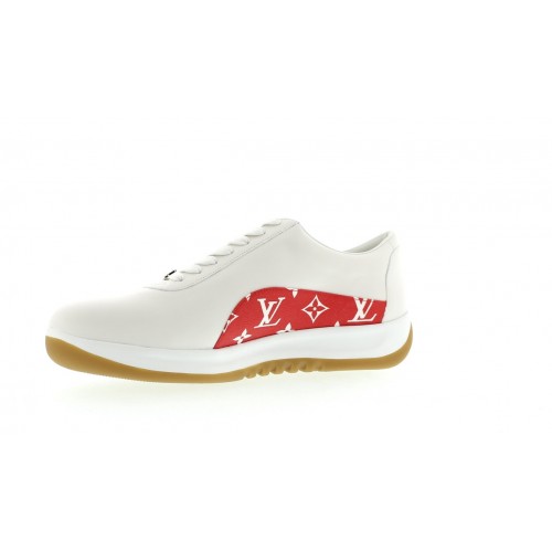 Кроссы Louis Vuitton Sport Supreme White Monogram - мужская сетка размеров