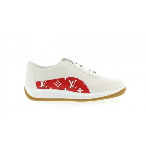 Кроссы Louis Vuitton Sport Supreme White Monogram - мужская сетка размеров