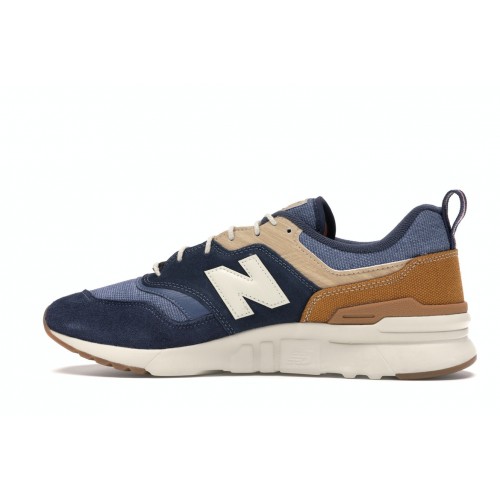 Кроссы New Balance 997H Navy Workwear Brown - мужская сетка размеров