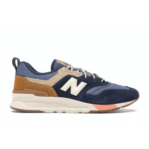 Кроссы New Balance 997H Navy Workwear Brown - мужская сетка размеров