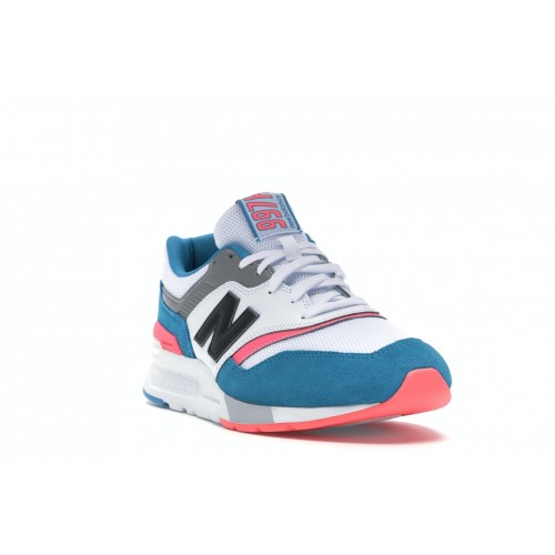 Кроссы New Balance 997 White Aqua - мужская сетка размеров