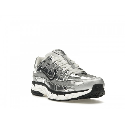 Кроссы Nike P-6000 Metallic Silver - мужская сетка размеров