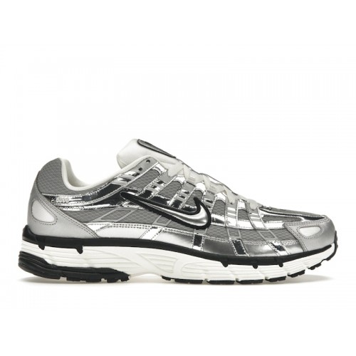 Кроссы Nike P-6000 Metallic Silver - мужская сетка размеров