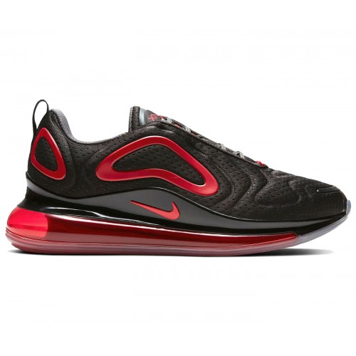 Кроссы Nike Air Max 720 Black Red - мужская сетка размеров