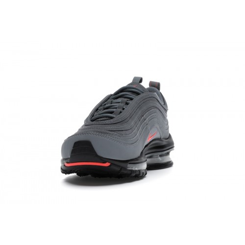 Nike Air Max 97 BG Cool Grey Crimson - подростковая сетка размеров