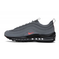 Подростковые Nike Air Max 97 Dark Grey Black Crimson (GS)