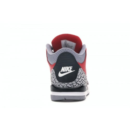 Кроссы Jordan 3 Retro SE Fire Red (PS) - детская сетка размеров
