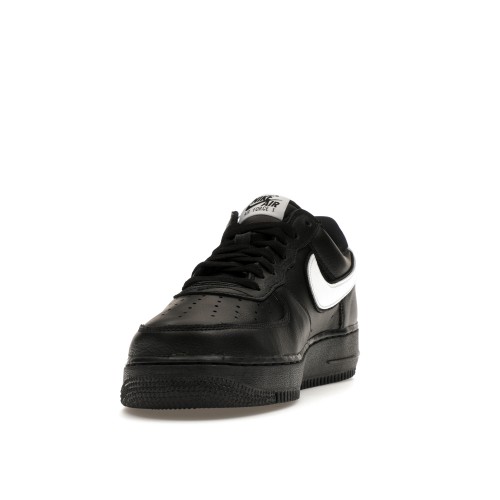 Кроссы Nike Air Force 1 Low QS Black White (2019/2024) - мужская сетка размеров