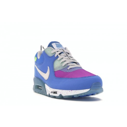 Кроссы Nike Air Max 90 20 Undefeated Blue - мужская сетка размеров