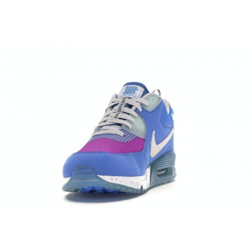 Кроссы Nike Air Max 90 20 Undefeated Blue - мужская сетка размеров