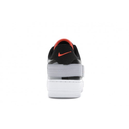 Кроссы Nike Air Force 1 Type Black Hyper Crimson - мужская сетка размеров
