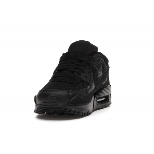 Кроссы Nike Air Max 90 Recraft Triple Black (W) - женская сетка размеров