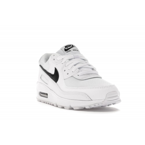 Кроссы Nike Air Max 90 White (W) - женская сетка размеров