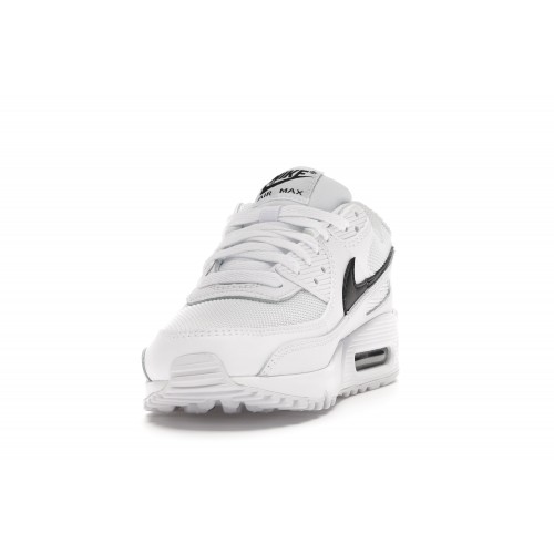 Кроссы Nike Air Max 90 White (W) - женская сетка размеров