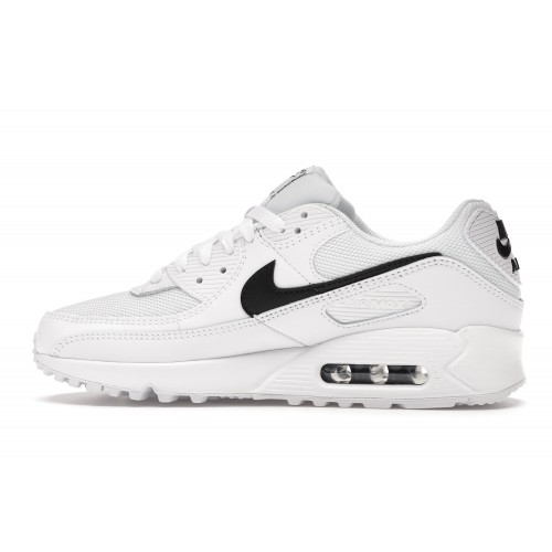 Кроссы Nike Air Max 90 White (W) - женская сетка размеров