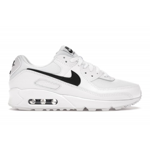 Кроссы Nike Air Max 90 White (W) - женская сетка размеров