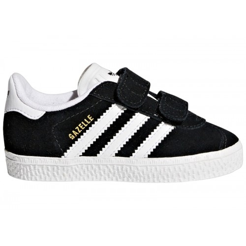 Кроссы adidas Gazelle Core Black Cloud White (TD) - детская сетка размеров