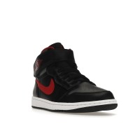 Jordan 1 High FlyEase Black Gym Red Smoke Grey