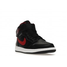 Jordan 1 High FlyEase Black Gym Red Smoke Grey