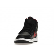 Jordan 1 High FlyEase Black Gym Red Smoke Grey