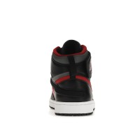 Jordan 1 High FlyEase Black Gym Red Smoke Grey