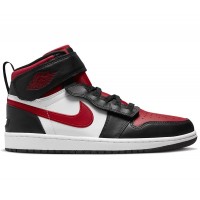 Кроссовки Jordan 1 High FlyEase Black White Fire Red