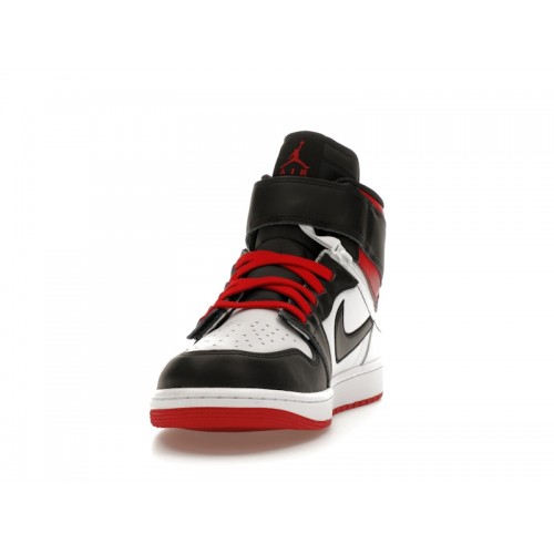 Air Jordan 1 High FlyEase Gym Red Black Toe - мужская сетка размеров